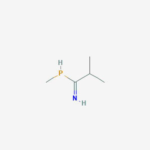 molecular formula C5H12NP B14381260 2-Methyl-1-(methylphosphanyl)propan-1-imine CAS No. 89996-86-1