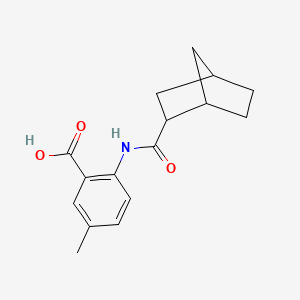 molecular formula C16H19NO3 B1438127 2-{Bicyclo[2.2.1]heptane-2-amido}-5-methylbenzoic acid CAS No. 1218179-30-6