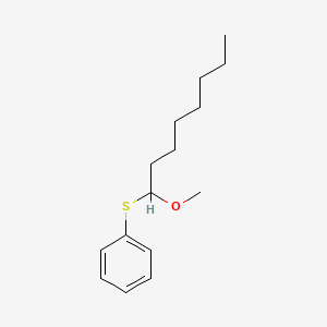 [(1-Methoxyoctyl)sulfanyl]benzene