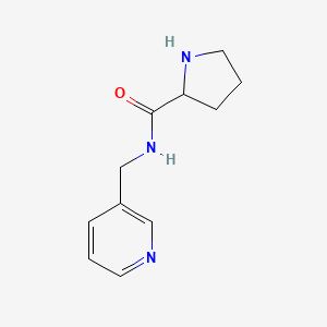 molecular formula C11H15N3O B1438128 N-(pyridin-3-ylmethyl)pyrrolidine-2-carboxamide CAS No. 1132659-16-5