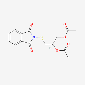 3-[(1,3-Dioxo-1,3-dihydro-2H-isoindol-2-yl)sulfanyl]propane-1,2-diyl diacetate