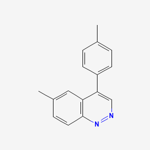 molecular formula C16H14N2 B14381292 6-Methyl-4-(4-methylphenyl)cinnoline CAS No. 90141-93-8