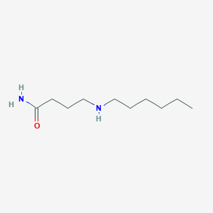 molecular formula C10H22N2O B14381319 4-(Hexylamino)butanamide CAS No. 90068-22-7