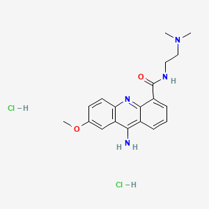 4-Acridinecarboxamide, 9-amino-N-(2-(dimethylamino)ethyl)-7-methoxy-, dihydrochloride