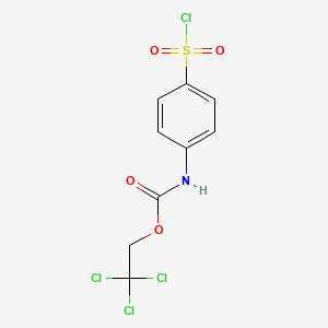 2,2,2-Trichloroethyl [4-(chlorosulfonyl)phenyl]carbamate