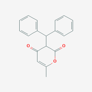 molecular formula C19H16O3 B14381345 3-(Diphenylmethyl)-6-methyl-2H-pyran-2,4(3H)-dione CAS No. 88639-69-4