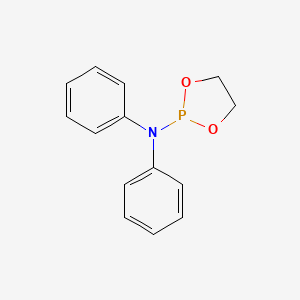 molecular formula C14H14NO2P B14381350 N,N-Diphenyl-1,3,2-dioxaphospholan-2-amine CAS No. 90053-51-3