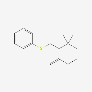 {[(2,2-Dimethyl-6-methylidenecyclohexyl)methyl]sulfanyl}benzene