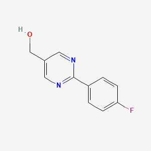 molecular formula C11H9FN2O B1438138 [2-(4-Fluorophenyl)pyrimidin-5-yl]methanol CAS No. 960198-65-6