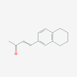 molecular formula C14H16O B14381386 4-(5,6,7,8-Tetrahydronaphthalen-2-yl)but-3-en-2-one CAS No. 88633-22-1