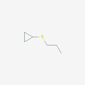 molecular formula C6H12S B14381399 (Propylsulfanyl)cyclopropane CAS No. 88016-27-7