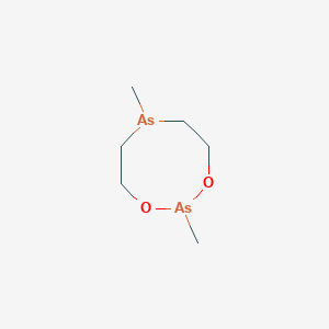 molecular formula C6H14As2O2 B14381403 2,6-Dimethyl-1,3,2,6-dioxadiarsocane CAS No. 87993-24-6