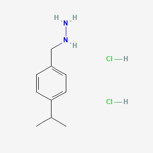 molecular formula C10H18Cl2N2 B1438143 (4-异丙基苄基)肼二盐酸盐 CAS No. 1185304-29-3