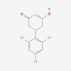 molecular formula C12H9Cl3O2 B14381430 2',4',6'-Trichloro-5-hydroxy-1,6-dihydro[1,1'-biphenyl]-3(2H)-one CAS No. 88175-00-2