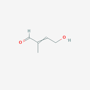 molecular formula C5H8O2 B14381439 4-Hydroxy-2-methylbut-2-enal CAS No. 88322-53-6