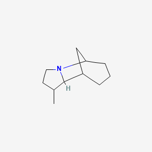 molecular formula C11H19N B14381468 1-Methyloctahydro-1H-5,9-methanopyrrolo[1,2-a]azepine CAS No. 90038-75-8