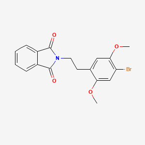 molecular formula C18H16BrNO4 B14381494 2-[2-(4-Bromo-2,5-dimethoxyphenyl)ethyl]-1H-isoindole-1,3(2H)-dione CAS No. 88441-04-7