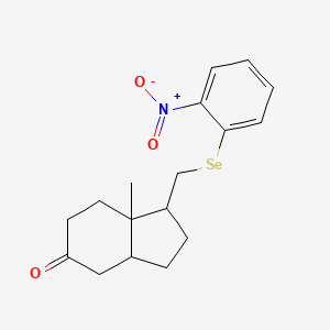 molecular formula C17H21NO3Se B14381507 7a-Methyl-1-{[(2-nitrophenyl)selanyl]methyl}octahydro-5H-inden-5-one CAS No. 88536-93-0