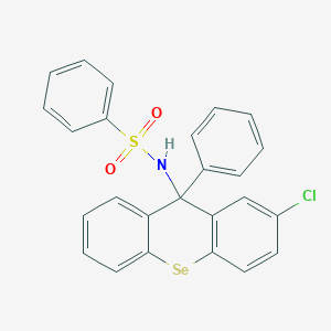 N-(2-Chloro-9-phenyl-9H-selenoxanthen-9-yl)benzenesulfonamide