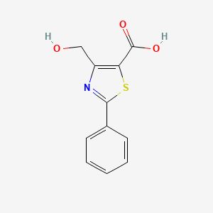 4-(Hydroxymethyl)-2-phenyl-1,3-thiazole-5-carboxylic acid