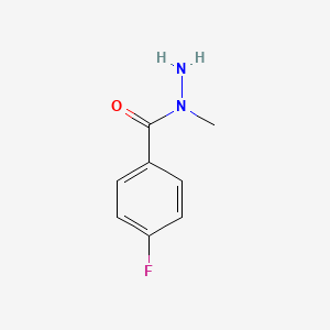 molecular formula C8H9FN2O B1438154 4-Fluoro-N-methylbenzohydrazide CAS No. 94401-21-5