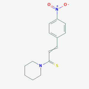 3-(4-Nitrophenyl)-1-(piperidin-1-yl)prop-2-ene-1-thione