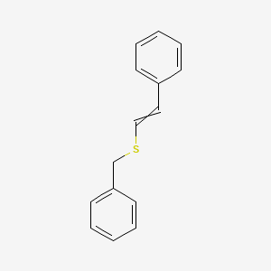 molecular formula C15H14S B14381559 [2-(Benzylsulfanyl)ethenyl]benzene CAS No. 88596-26-3