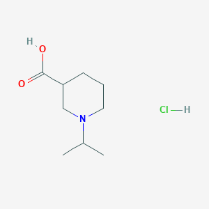 molecular formula C9H18ClNO2 B1438157 1-异丙基哌啶-3-羧酸盐酸盐 CAS No. 50678-87-0