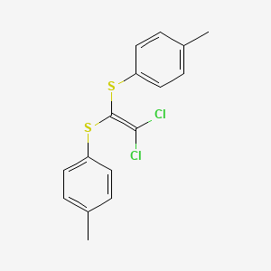 1-[2,2-Dichloro-1-(4-methylphenyl)sulfanylethenyl]sulfanyl-4-methylbenzene