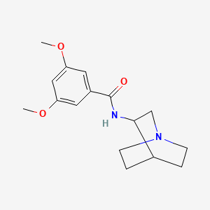 molecular formula C16H22N2O3 B14381614 Benzamide, N-1-azabicyclo[2.2.2]oct-3-yl-3,5-dimethoxy- CAS No. 90183-04-3