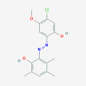 3-Chloro-6-[2-(2-hydroxy-3,5,6-trimethylphenyl)hydrazinylidene]-4-methoxycyclohexa-2,4-dien-1-one