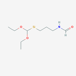 molecular formula C9H19NO3Si B14381629 CID 86240781 