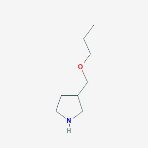 molecular formula C8H17NO B1438163 3-(Propoxymethyl)pyrrolidine CAS No. 946716-05-8