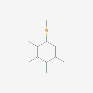 molecular formula C13H28Si B14381641 Trimethyl(2,3,4,5-tetramethylcyclohexyl)silane CAS No. 89811-58-5