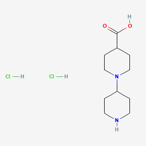 molecular formula C11H22Cl2N2O2 B1438166 1,4'-联哌啶-4-羧酸二盐酸盐 CAS No. 1185298-80-9