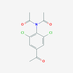 molecular formula C12H11Cl2NO3 B14381675 N-Acetyl-N-(4-acetyl-2,6-dichlorophenyl)acetamide CAS No. 88151-12-6