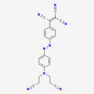 {4-[(E)-{4-[Bis(2-cyanoethyl)amino]phenyl}diazenyl]phenyl}ethene-1,1,2-tricarbonitrile