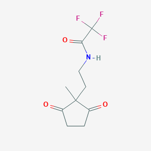 2,2,2-Trifluoro-N-[2-(1-methyl-2,5-dioxocyclopentyl)ethyl]acetamide