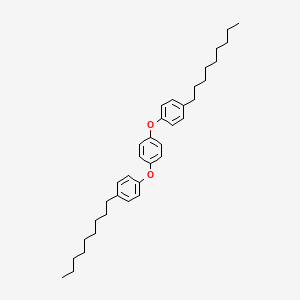 molecular formula C36H50O2 B14381732 1,1'-[1,4-Phenylenebis(oxy)]bis(4-nonylbenzene) CAS No. 88457-42-5