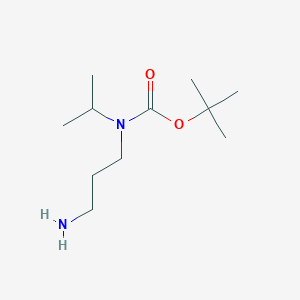 molecular formula C11H24N2O2 B1438175 Tert-butyl 3-aminopropyl(isopropyl)carbamate CAS No. 1111236-12-4