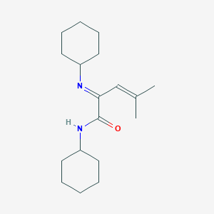 (2E)-N-Cyclohexyl-2-(cyclohexylimino)-4-methylpent-3-enamide