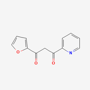 molecular formula C12H9NO3 B1438176 1-(Furan-2-yl)-3-(pyridin-2-yl)propane-1,3-dione CAS No. 919095-46-8
