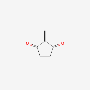 molecular formula C6H6O2 B14381766 2-Methylidenecyclopentane-1,3-dione CAS No. 90036-77-4