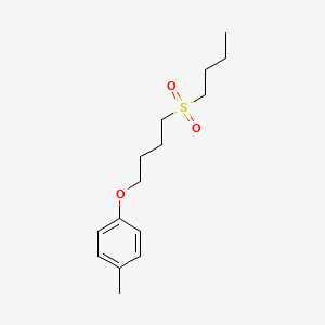 molecular formula C15H24O3S B14381769 1-[4-(Butane-1-sulfonyl)butoxy]-4-methylbenzene CAS No. 90183-89-4