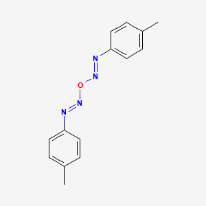 molecular formula C14H14N4O B14381770 (E,E)-1,1'-Oxybis[(4-methylphenyl)diazene] CAS No. 90238-04-3