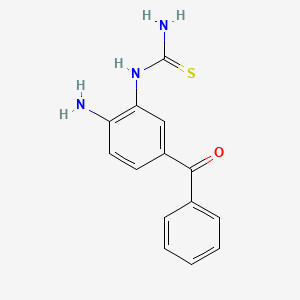 molecular formula C14H13N3OS B14381777 N-(2-Amino-5-benzoylphenyl)thiourea CAS No. 90094-78-3