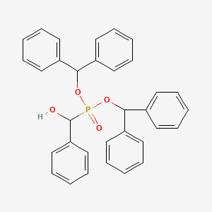 molecular formula C33H29O4P B14381778 Bis(diphenylmethyl) [hydroxy(phenyl)methyl]phosphonate CAS No. 89865-26-9