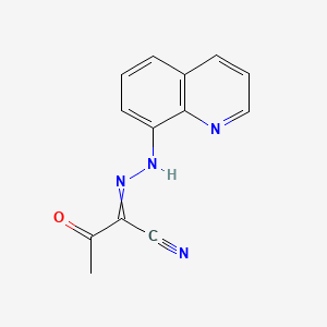 3-Oxo-2-[2-(quinolin-8-yl)hydrazinylidene]butanenitrile