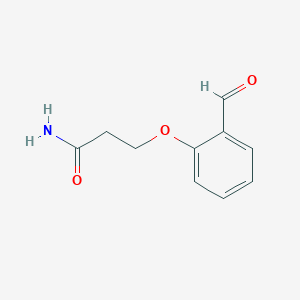 molecular formula C10H11NO3 B1438180 3-(2-Formylphenoxy)propanamide CAS No. 1094323-06-4