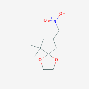 6,6-Dimethyl-8-(nitromethyl)-1,4-dioxaspiro[4.4]nonane